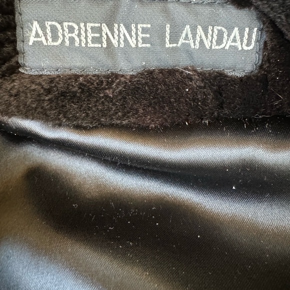 ANDRIENNE LANDAU vintage very dark brown fur vest, size s/m - Picture 8 of 11